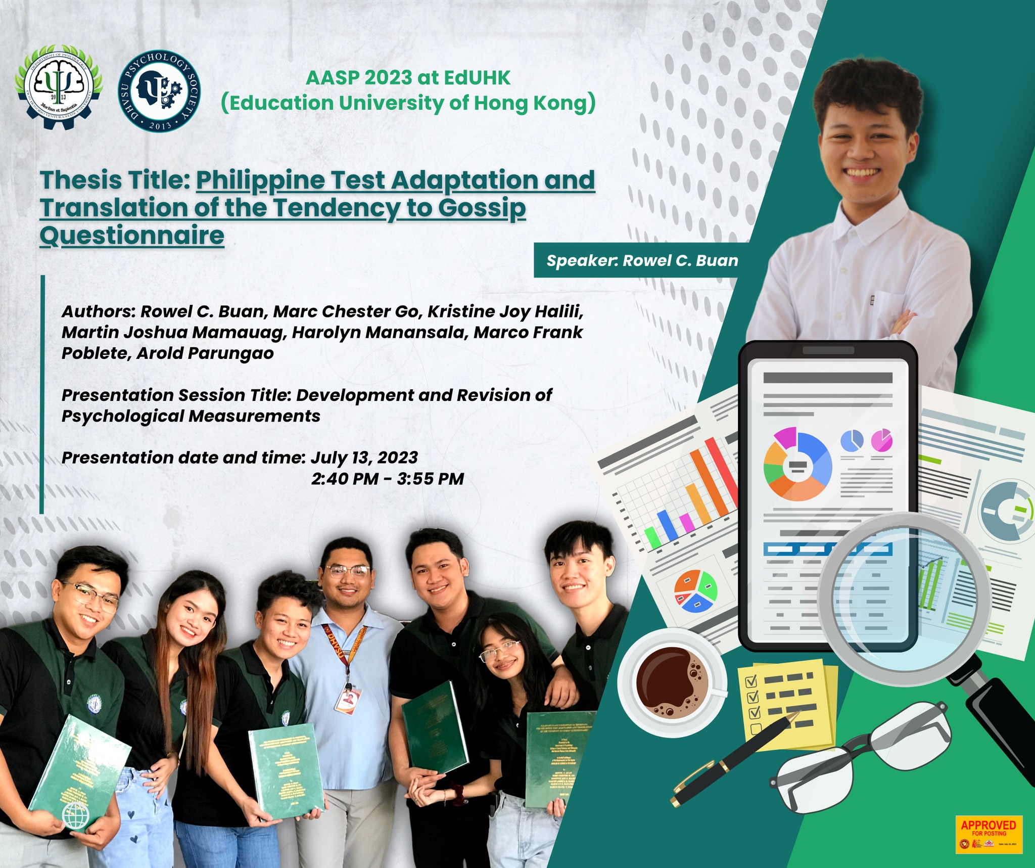 CSSP studes present research at Asian Conference 2 Samantha F. Batalla