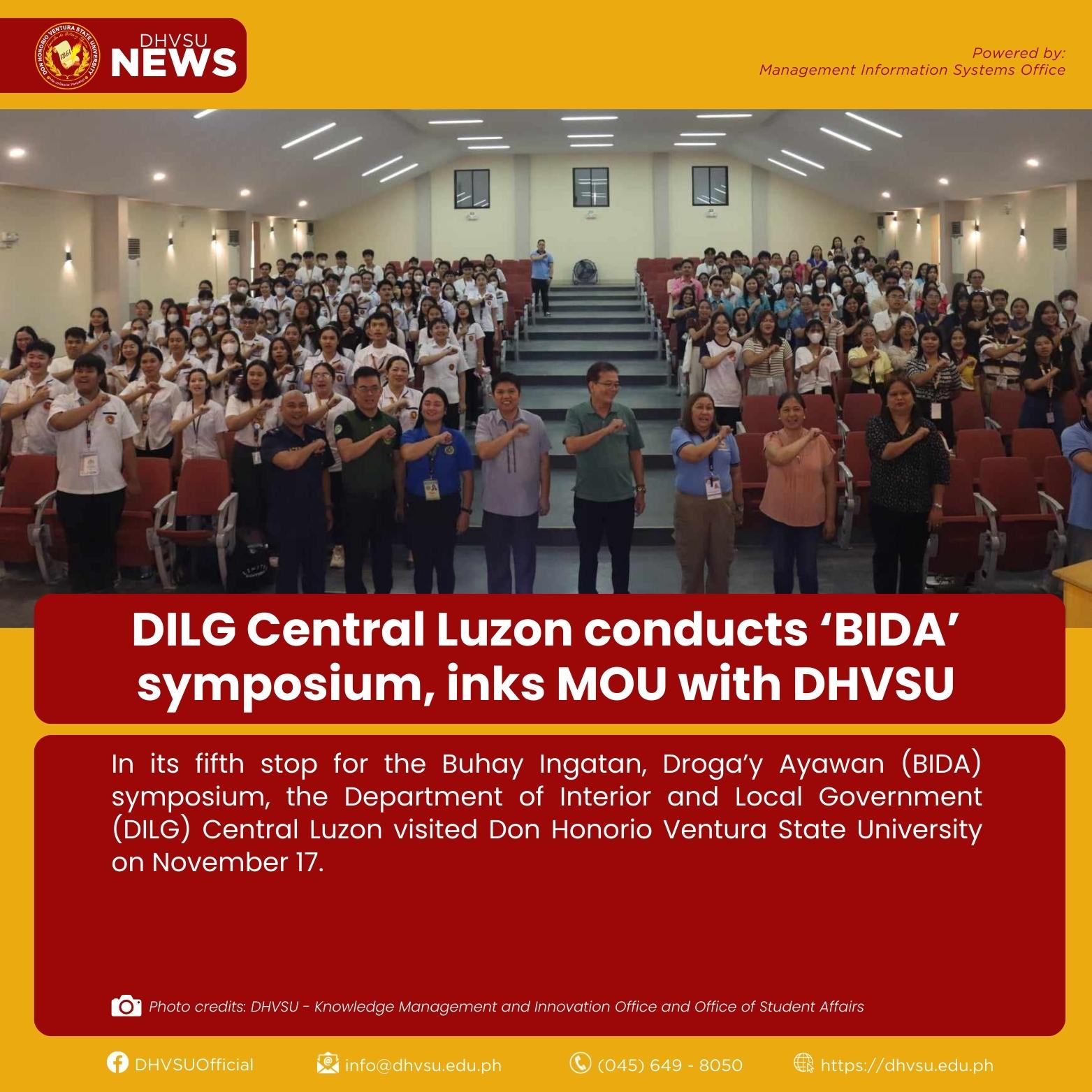 11202023 DILG Central Luzon conducts BIDA symposium at DHVSU 1