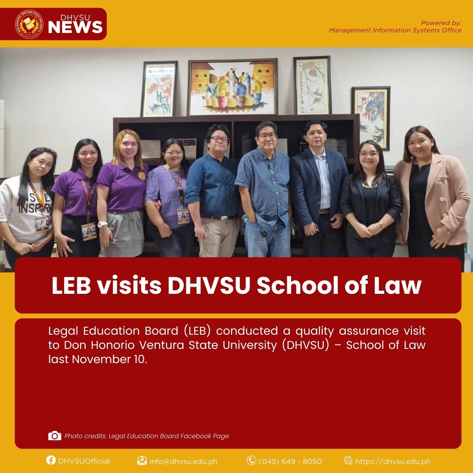 11202023 LEB visits DHVSU School of Law 1 Information DHVSU