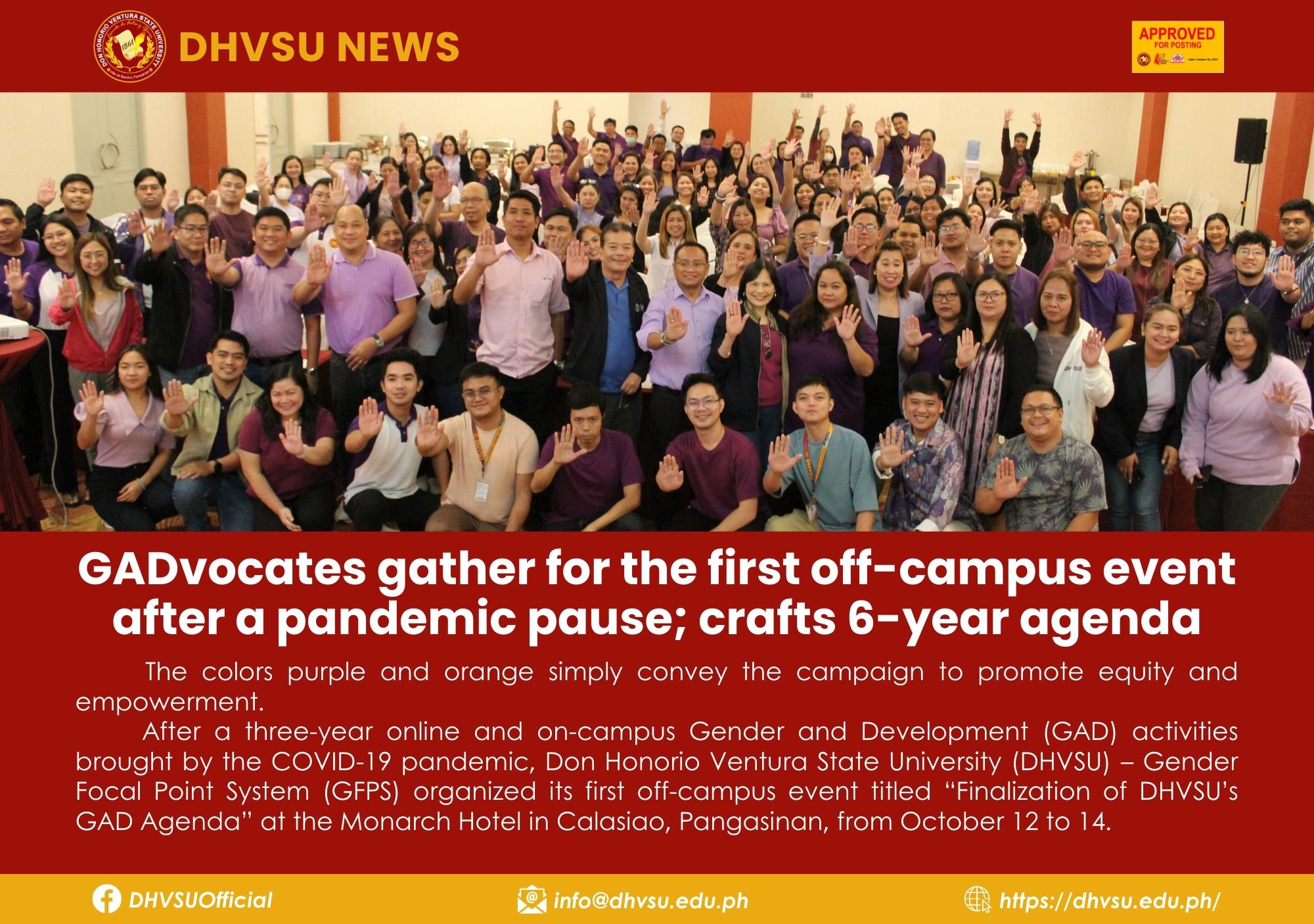 10202023 GADvocates gather for the first off campus event after a pandemic pause crafts 6 year agenda 1