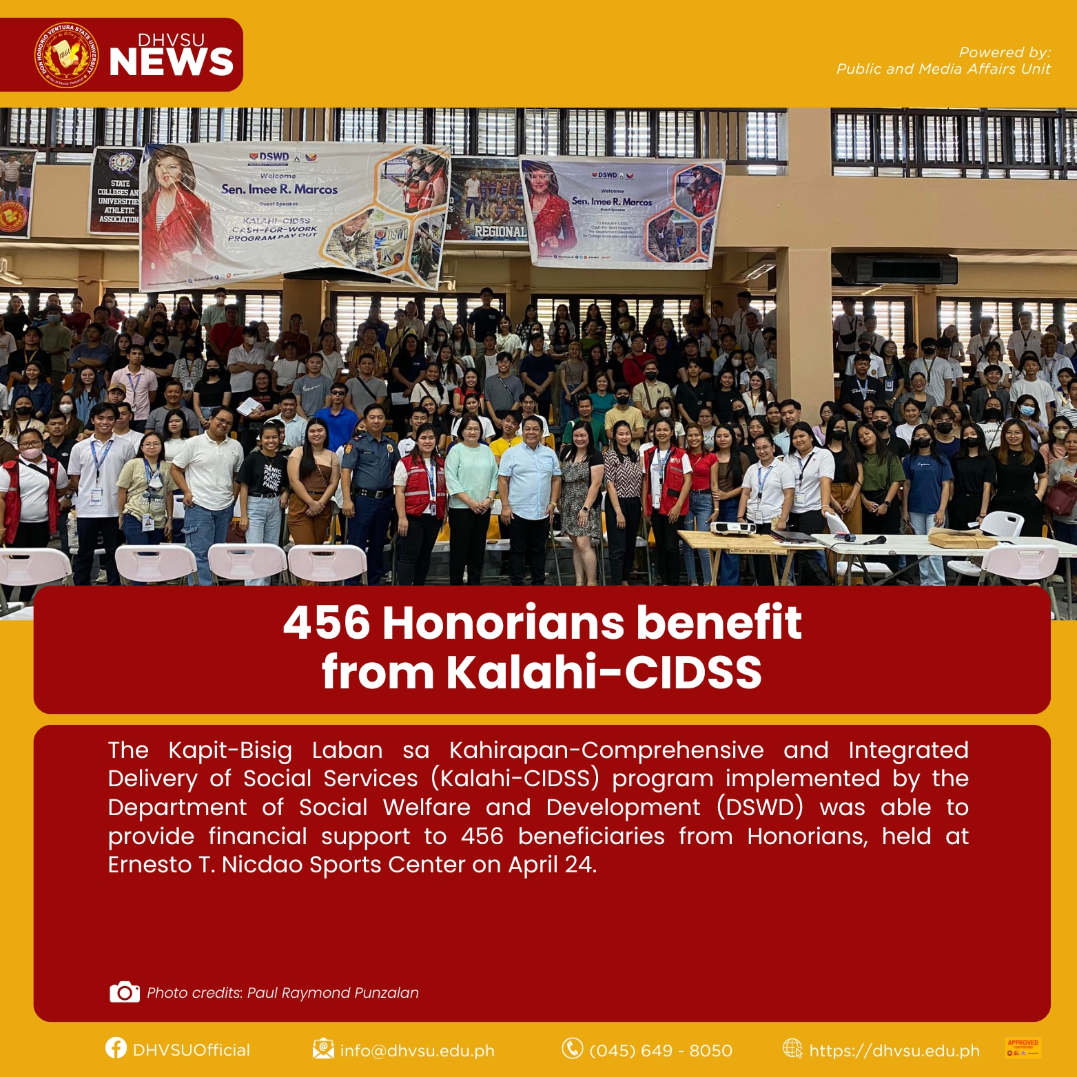 04292024 456 Honorians benefit from Kalahi CIDSS Samantha F. Batalla