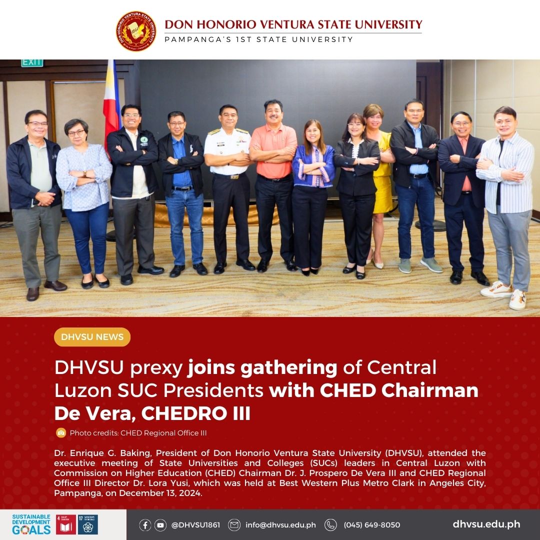 12172024 DHVSU prexy joins executive meeting of Central Luzon SUC Presidents with CHED Chairman De Vera CHEDRO III 5
