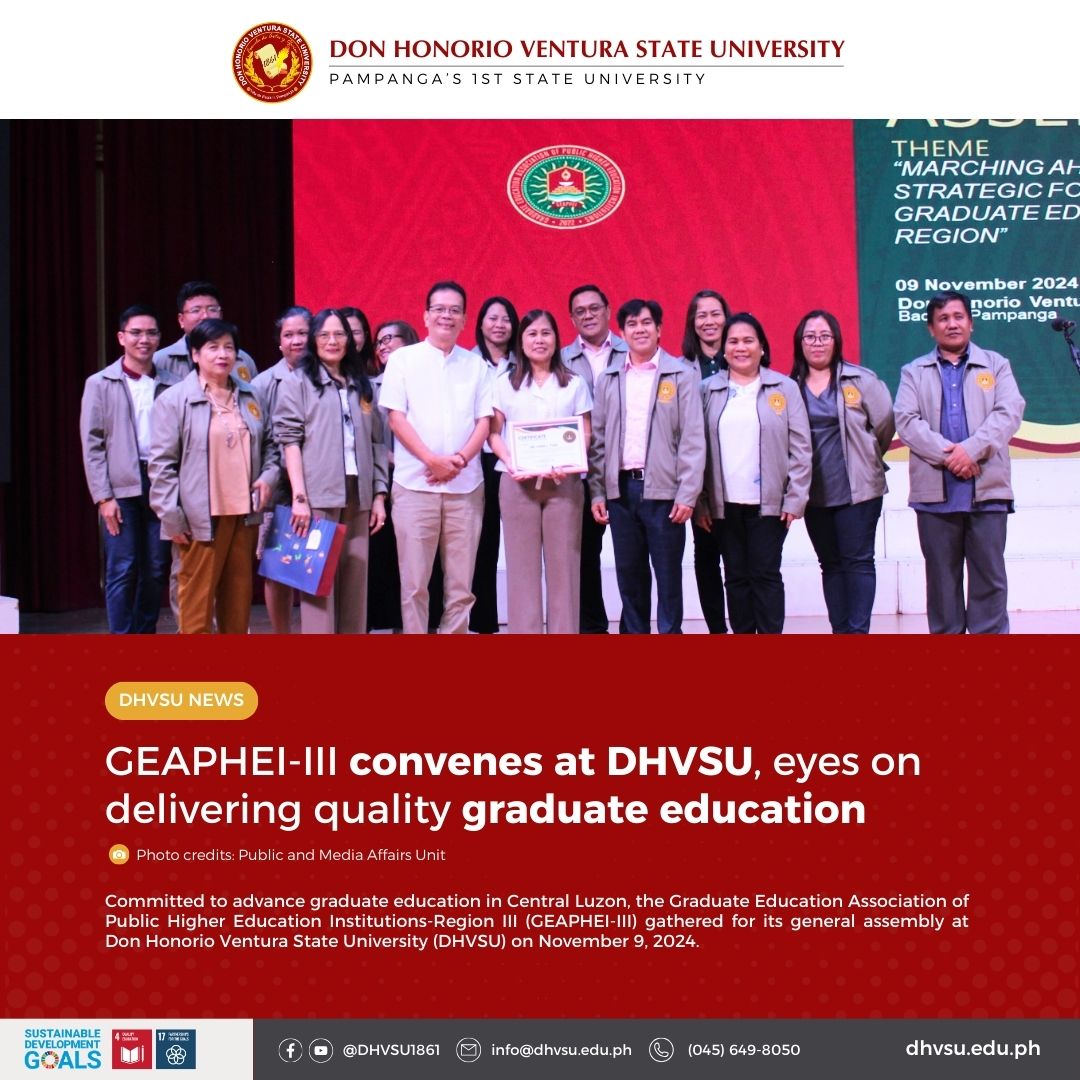 11122024 GEAPHEI III convenes at DHVSU eyes on delivering quality graduate education