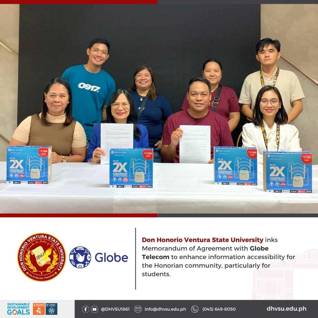 10152024 Globe Telecom supports DHVSU in providing accessible information Information DHVSU